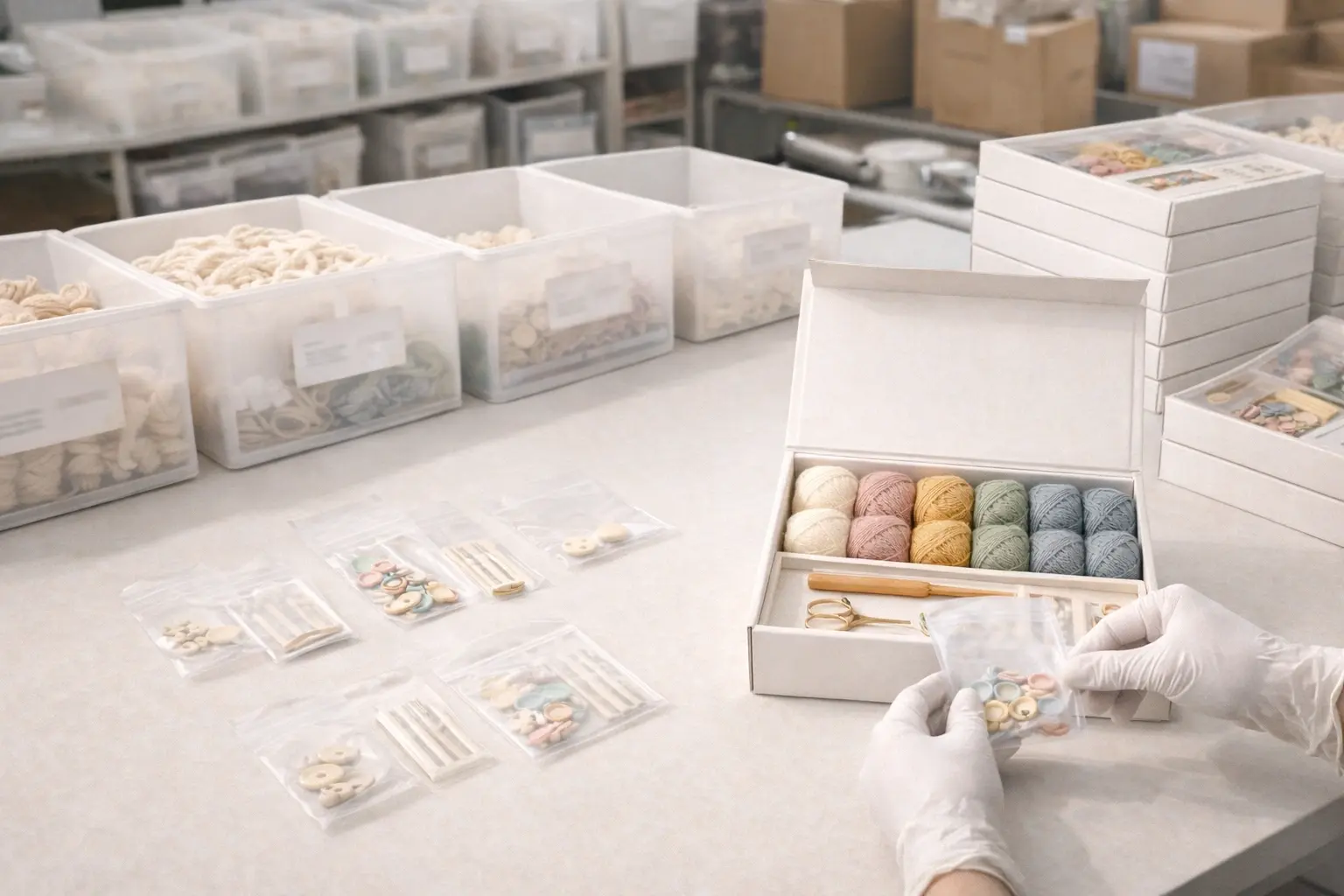 Assembly line kitting station