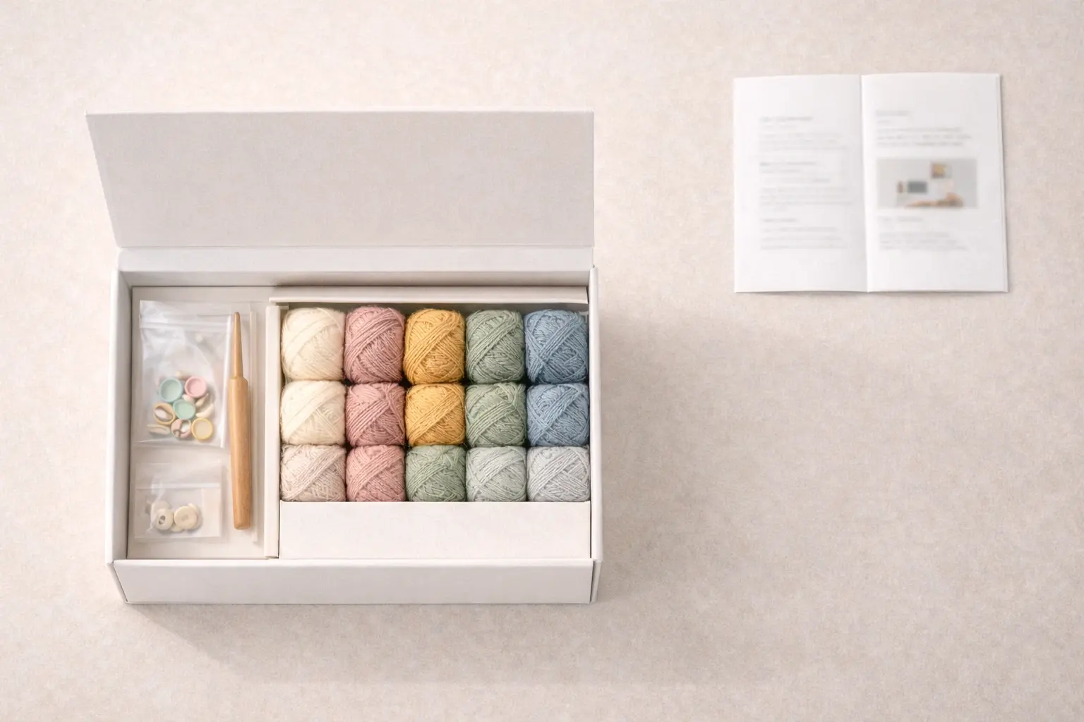 Private label crochet kit packaging