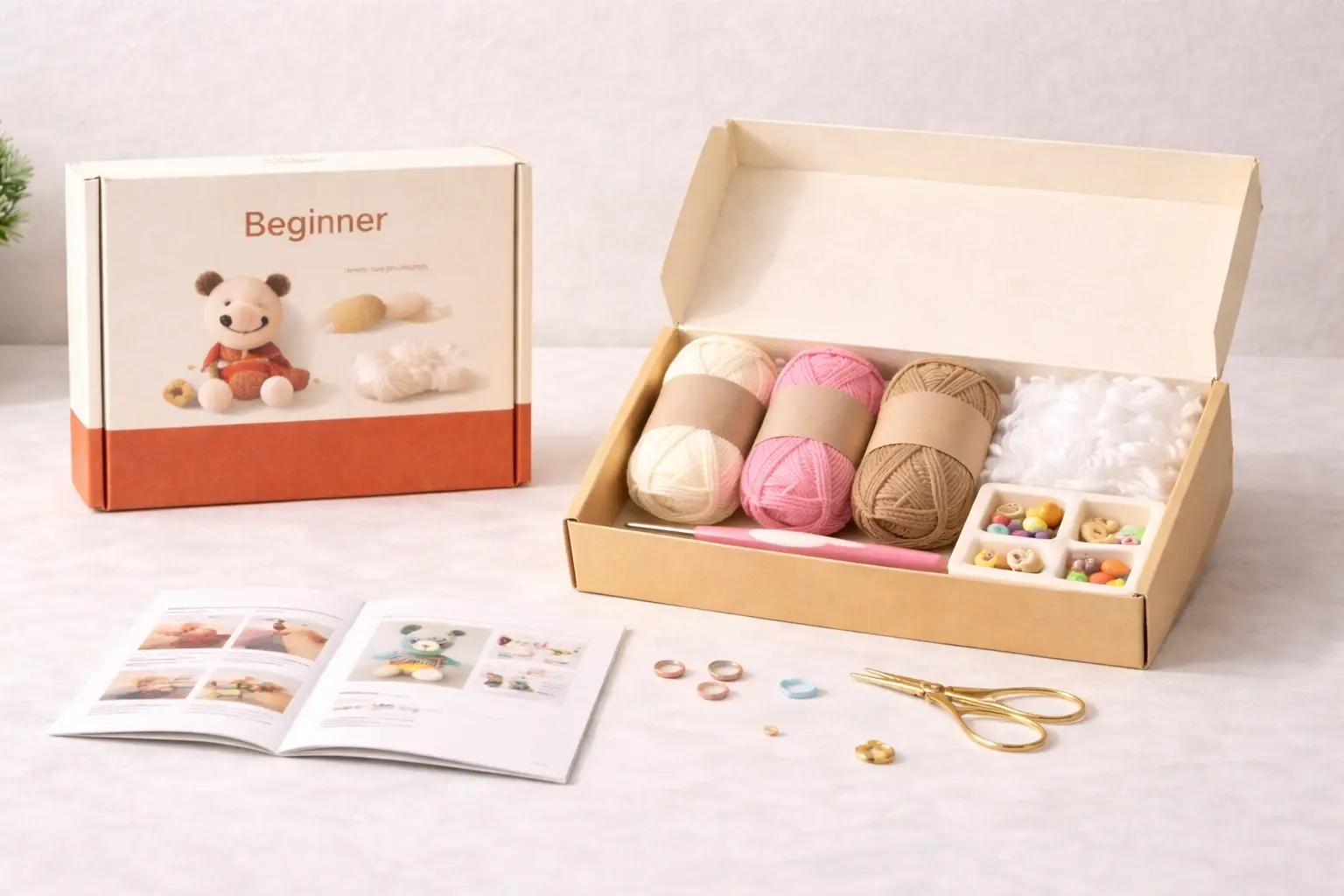 Retail-ready beginner crochet kit systems for OEM and private label programs
