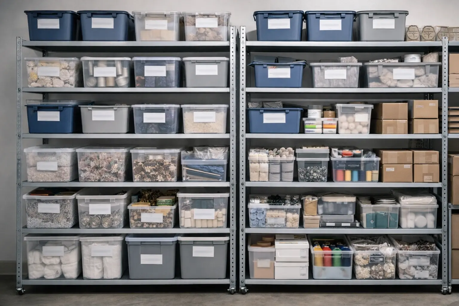 Backup material storage and alternate supply organization
