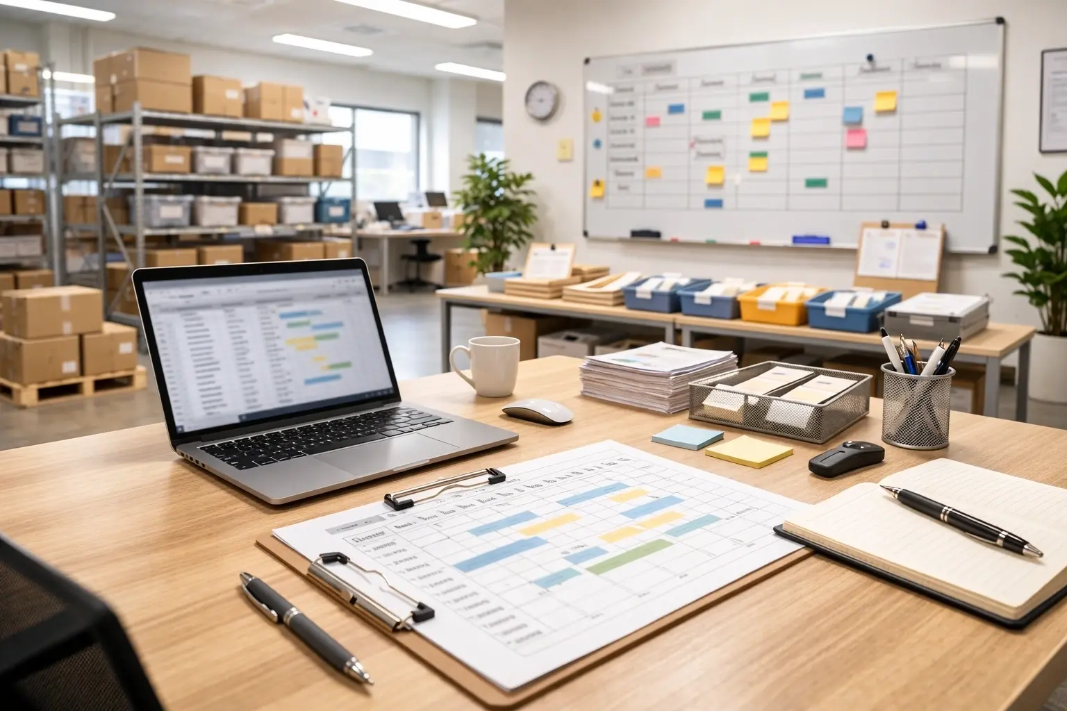 Production planning workspace for scalable manufacturing