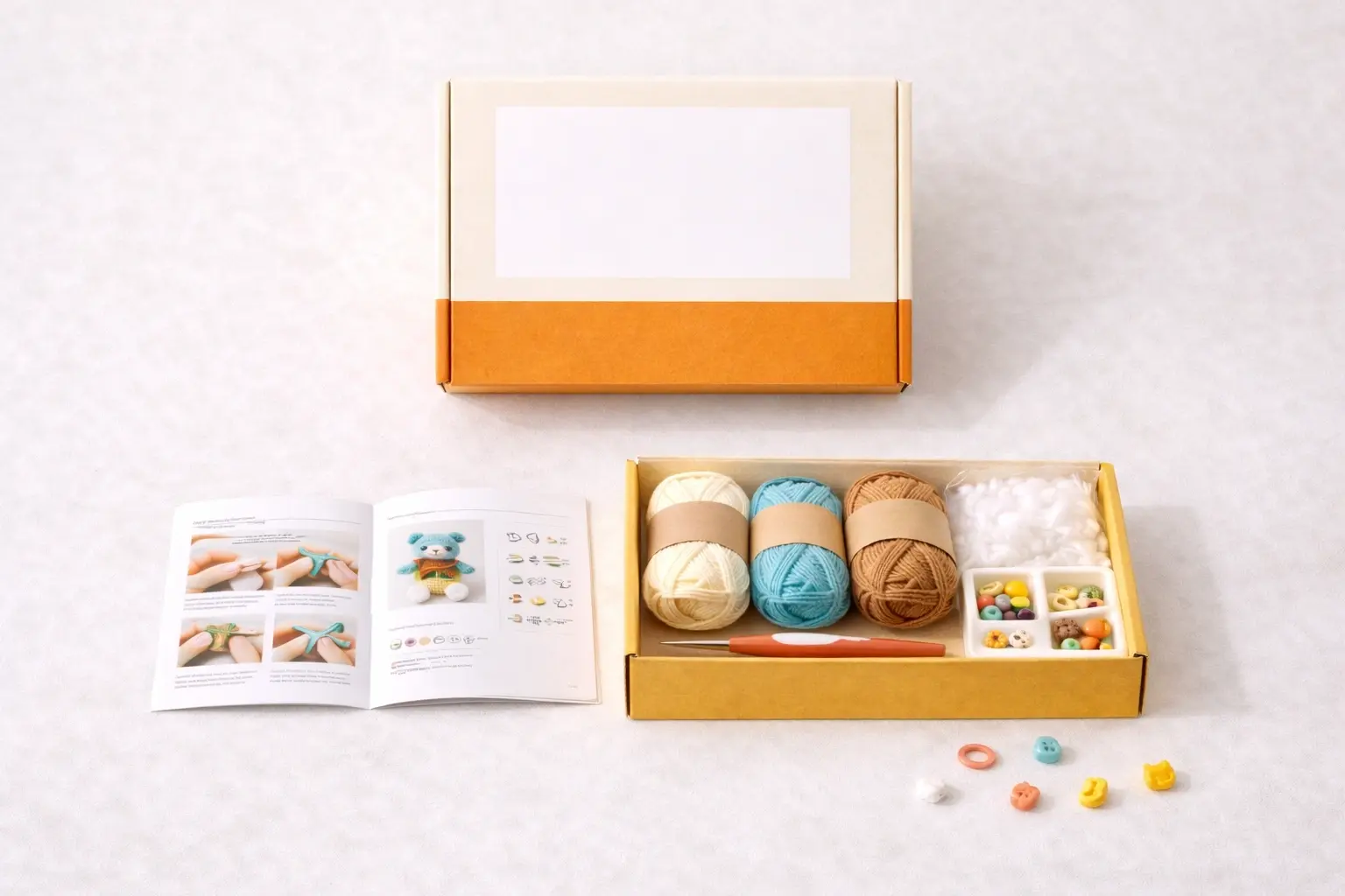 IP and licensed crochet kit category with license-ready packaging