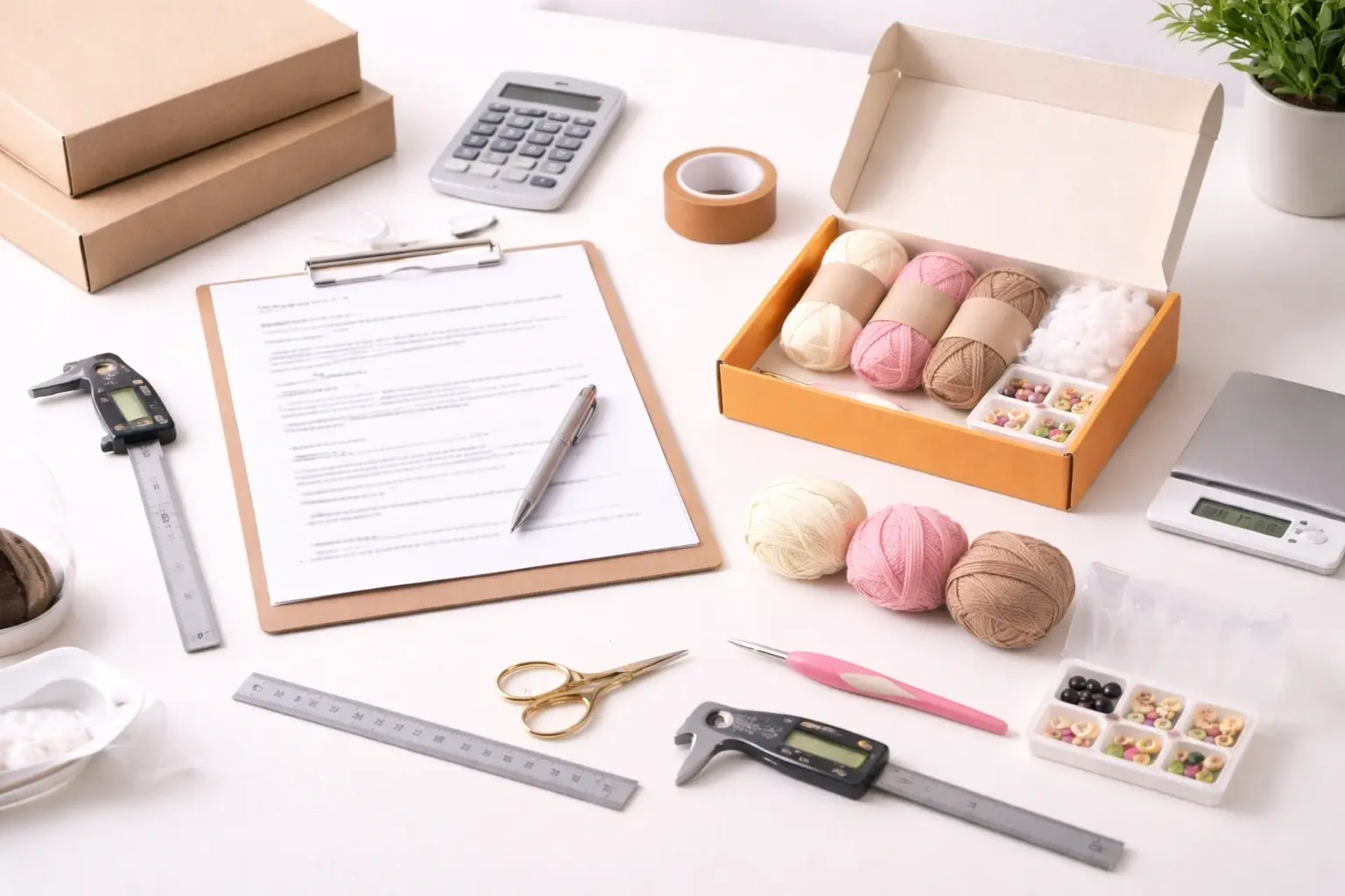 Quality control and compliance documentation support for beginner crochet kits