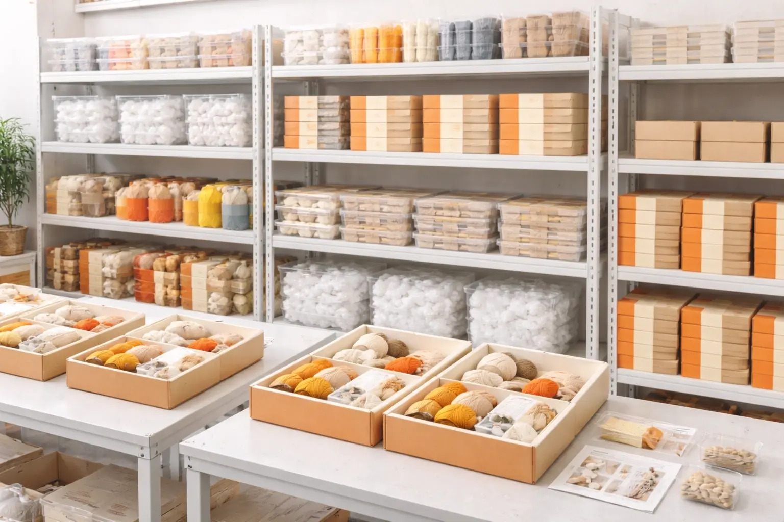 Crochet kit manufacturing system and multi-site production overview