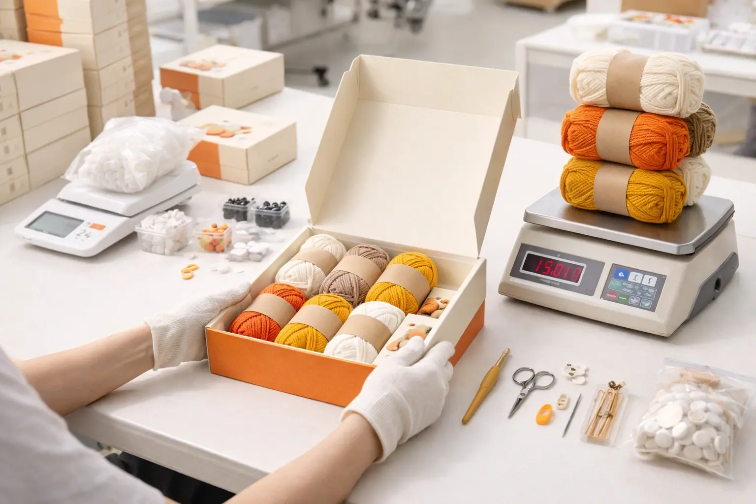 Crochet kit assembly and SOP-based manufacturing workflow