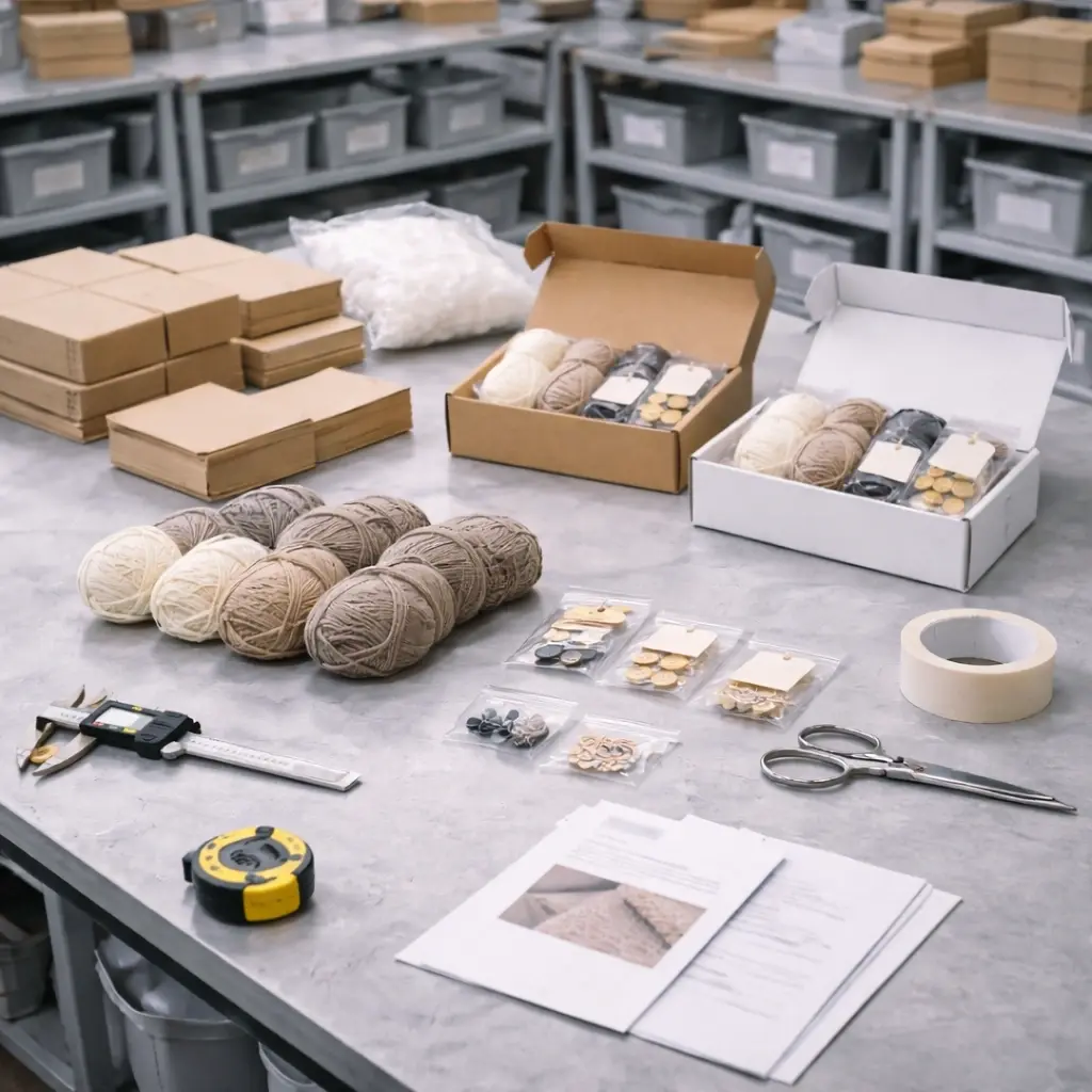 Manufacturing systems for crochet kits