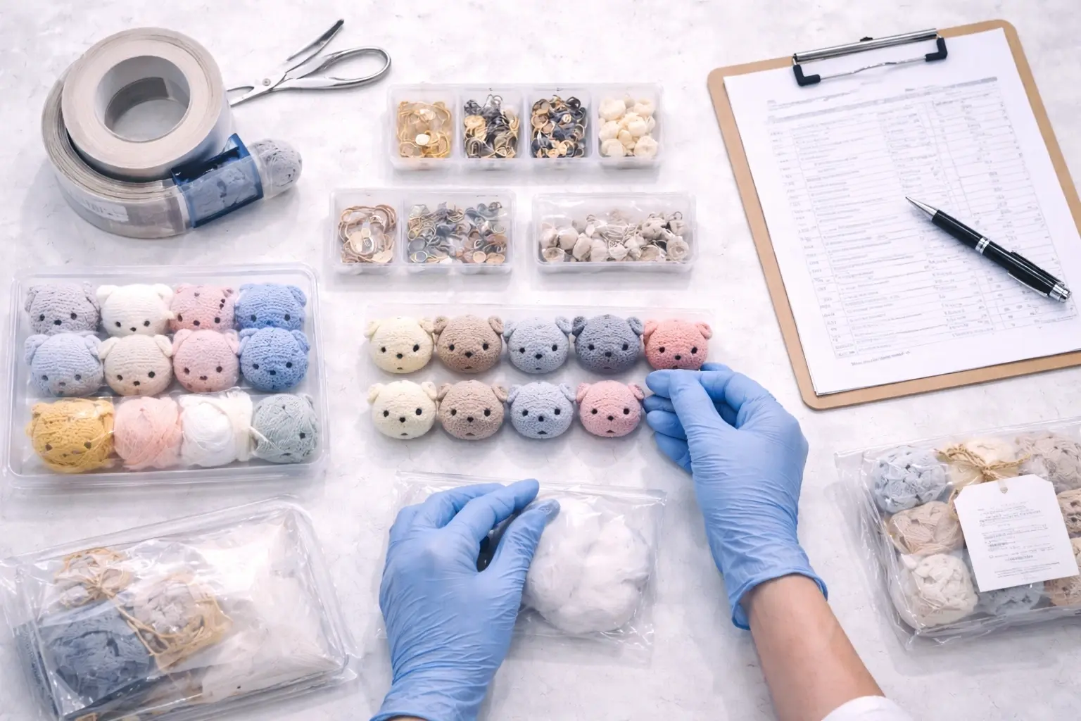 Final kit verification and packaging completeness inspection