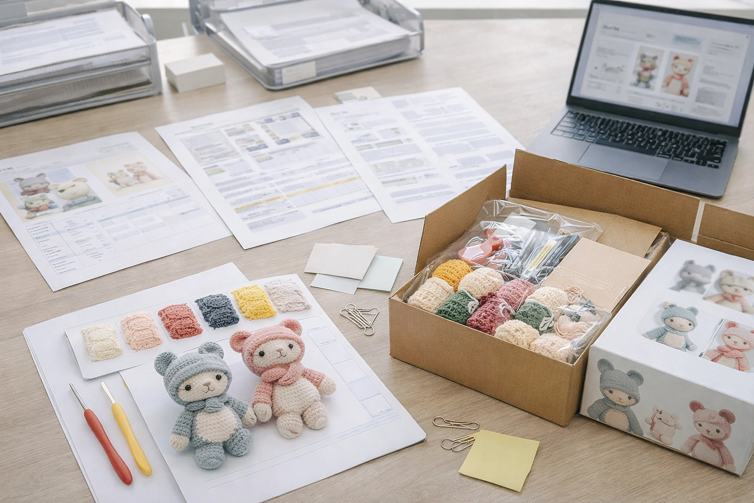 Buyer-ready spec pack and RFQ preparation materials for kids crochet kits