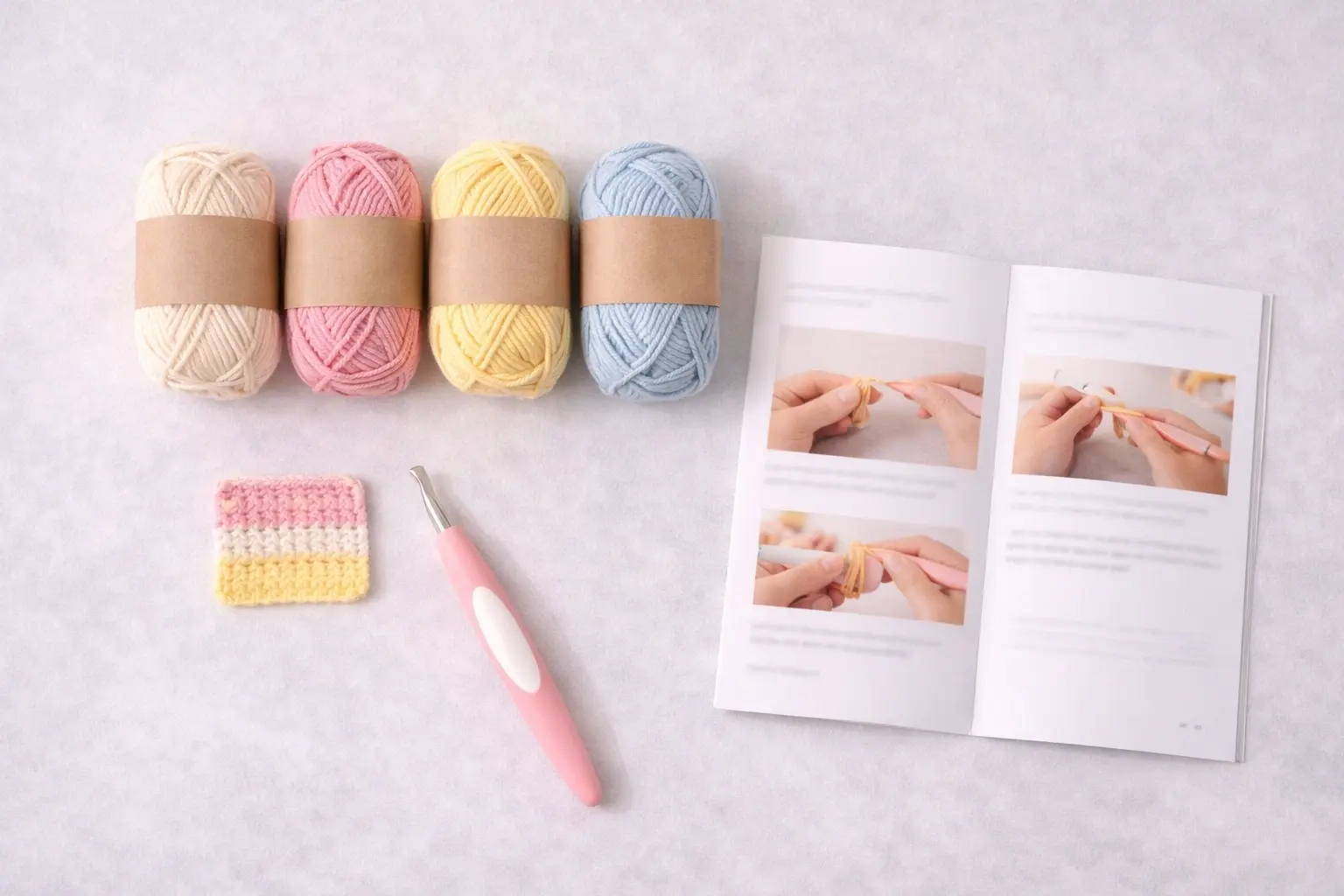 Kids beginner crochet starter kit