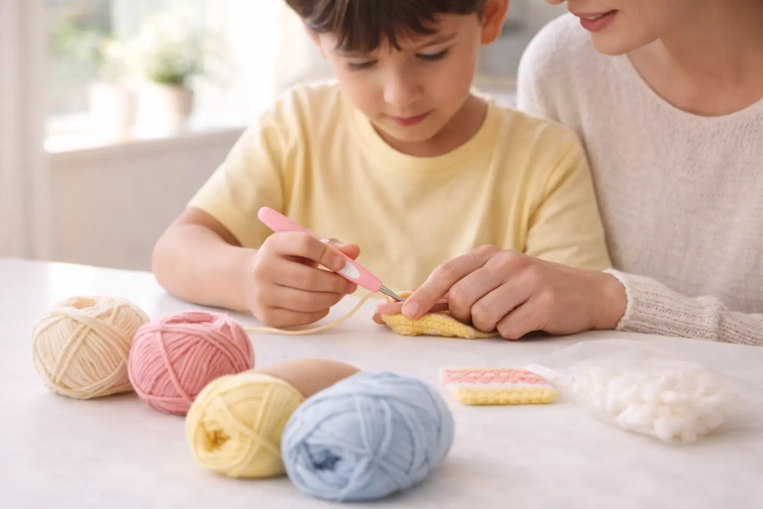 Kids educational crochet kit hero image
