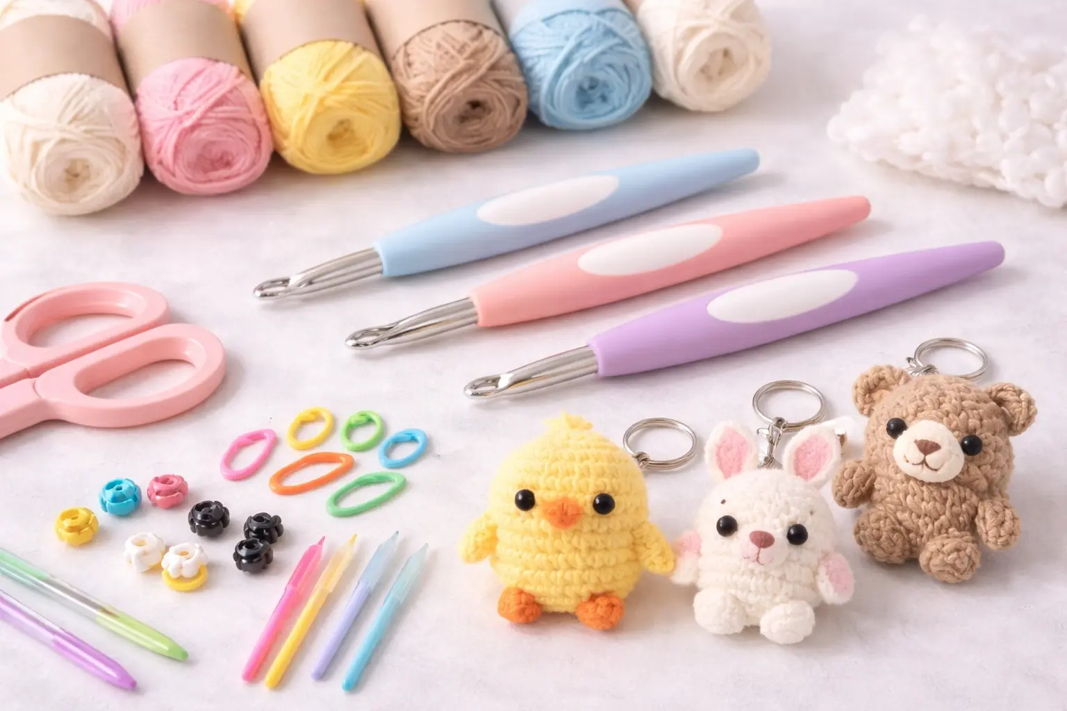 Kids crochet kit safe materials and components
