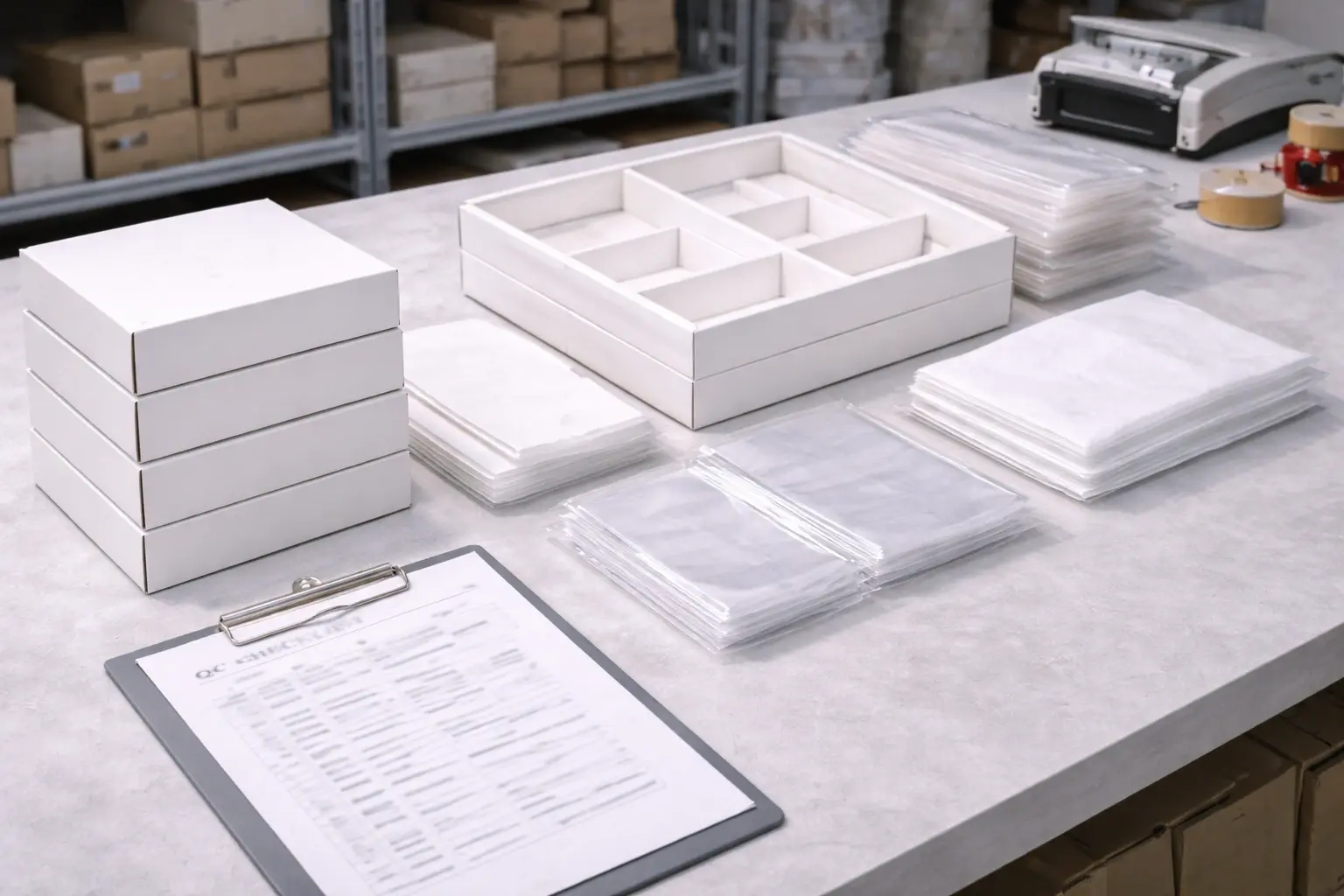 Packaging consistency check for retail-ready crochet kits