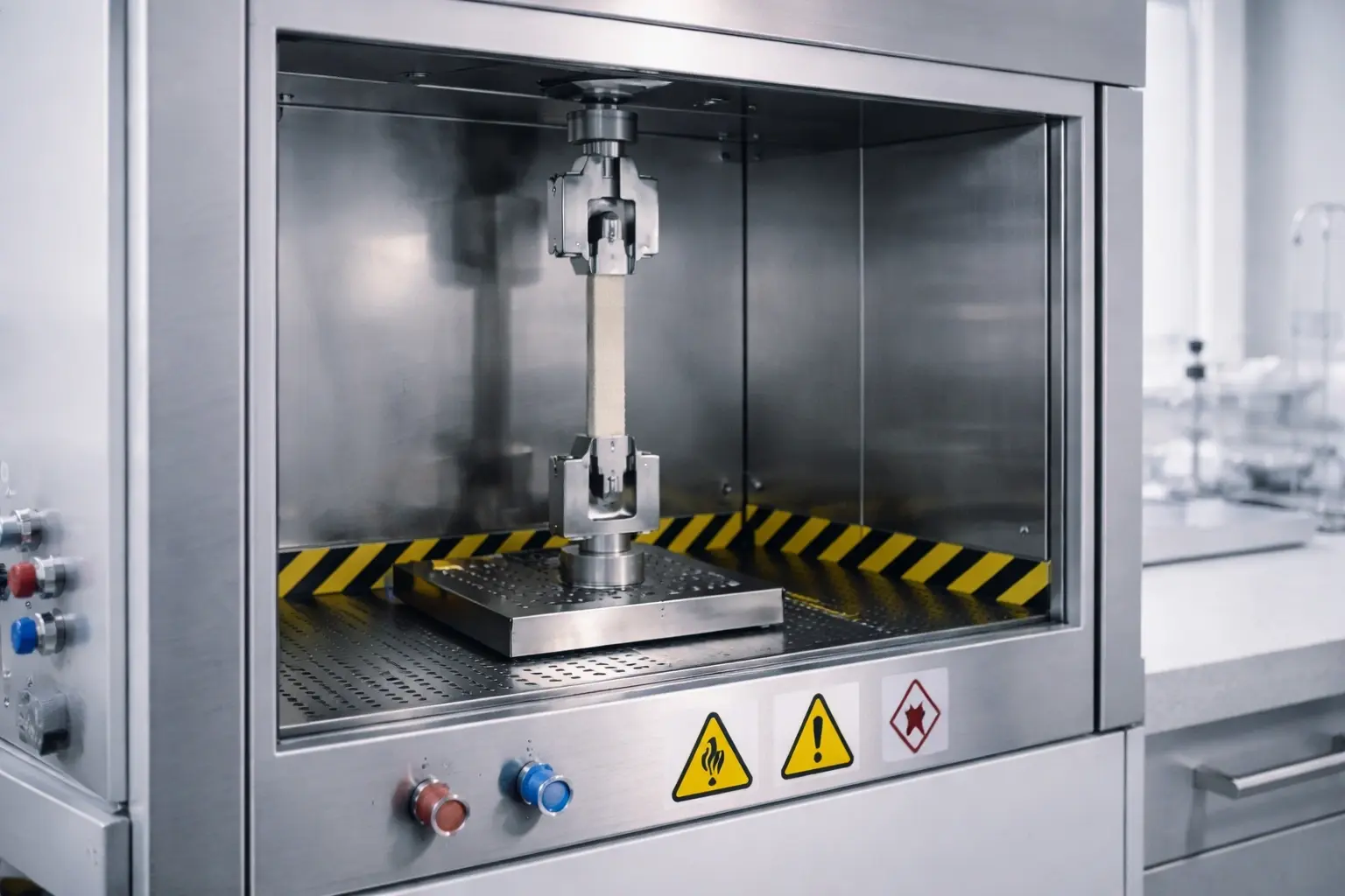 Safe flammability testing themed image for textile compliance